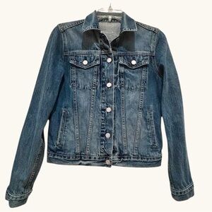 GAP Icon Denim Jacket – Saddle Blue (Unisex-Friendly Fit) Sz Small